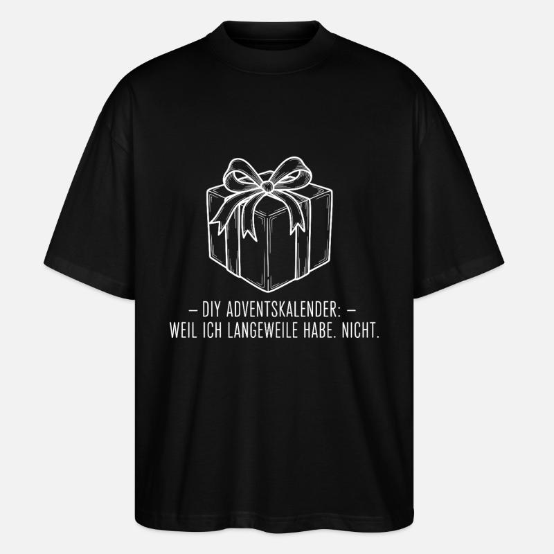 DIY Adventskalender - Stanley/Stella Oversized Unisex Bio T-Shirt Blaster 2.0 - Schwarz