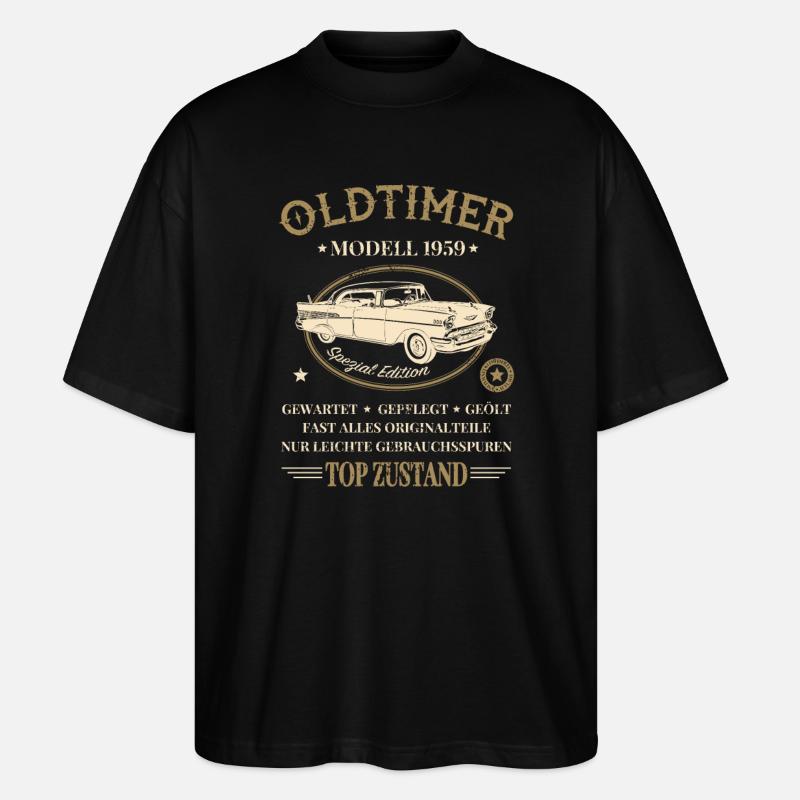 Oldtimer Baujahr 1959 - Stanley/Stella Oversized Unisex Bio T-Shirt Blaster 2.0 - Schwarz