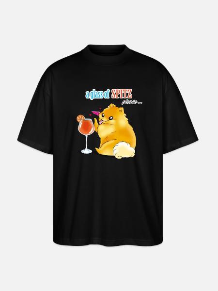 Spitz Spritz - Stanley/Stella Oversized Unisex Organic T-shirt Blaster 2.0 - black