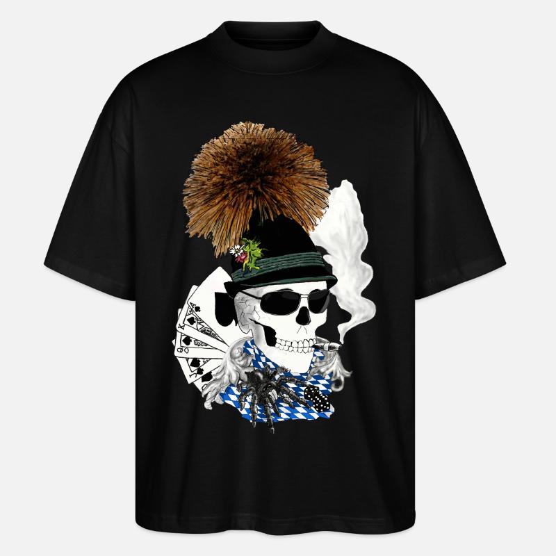 Bayern-skull - Stanley/Stella Oversized Unisex Bio T-Shirt Blaster 2.0 - Schwarz