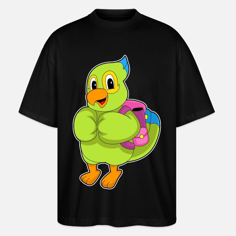 Parrot Student Backpack School - T-shirt bio Blaster 2.0 coupe oversize Stanley/Stella Unisexe - noir