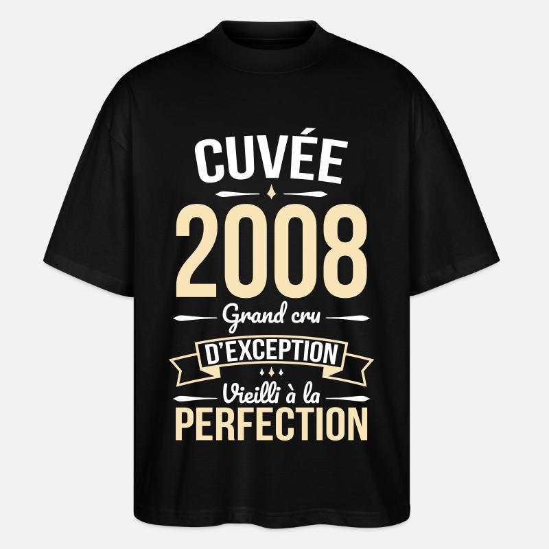 2008 – Perfekt gereift - Stanley/Stella Oversized Unisex Bio T-Shirt Blaster 2.0 - Schwarz