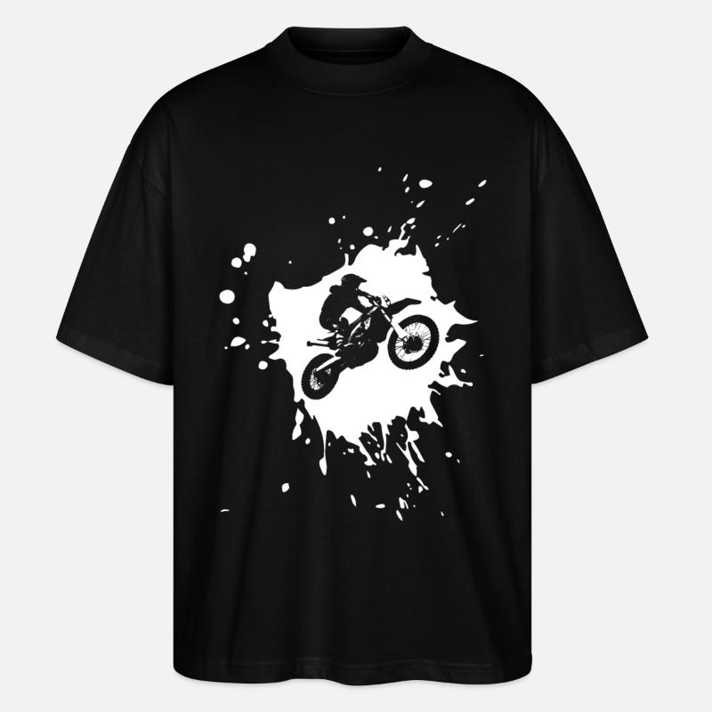 Motocross - Stanley/Stella Oversized Unisex Bio T-Shirt Blaster 2.0 - Schwarz
