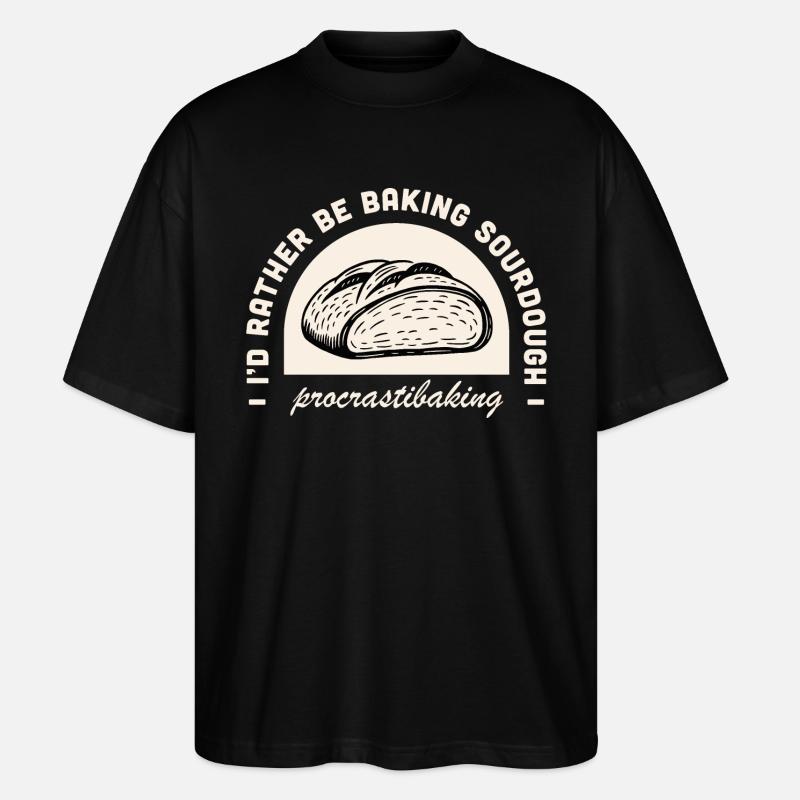 Humour pain sourdough - T-shirt bio Blaster 2.0 coupe oversize Stanley/Stella Unisexe - noir