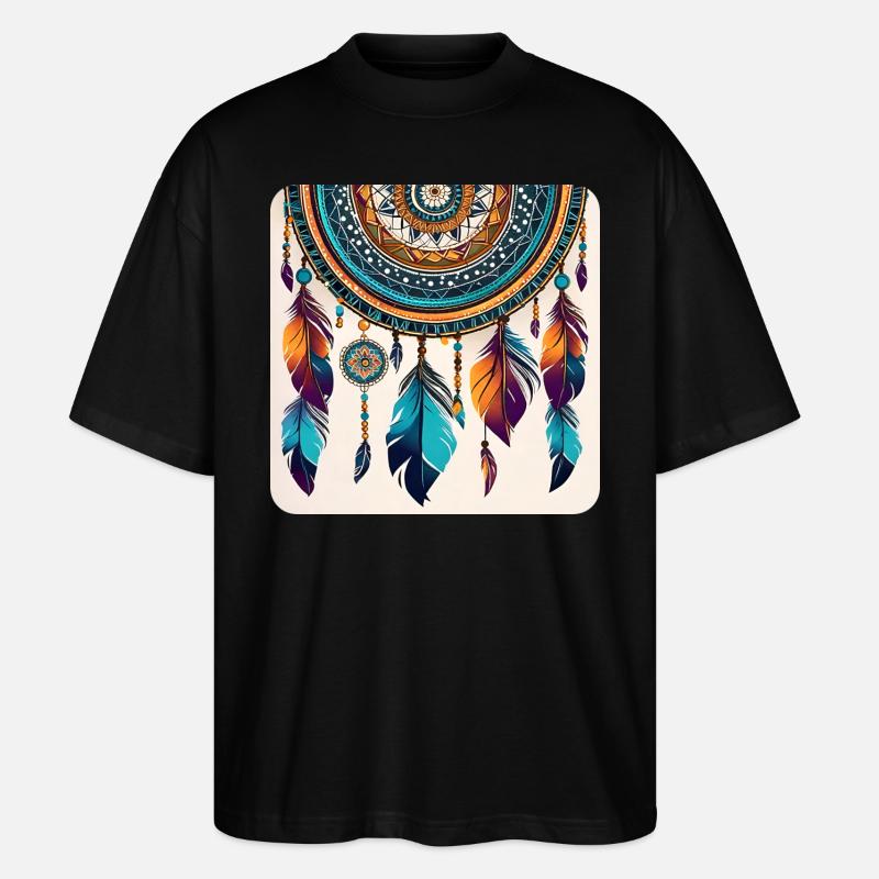 Spiritueller Traumfänger - Stanley/Stella Oversized Unisex Bio T-Shirt Blaster 2.0 - Schwarz