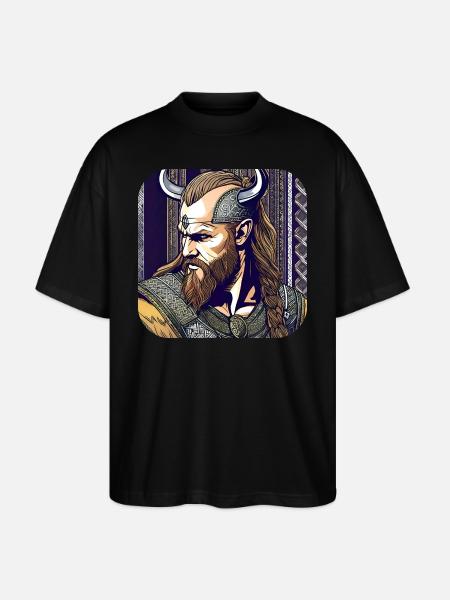 Proud Viking Warrior Germanic - Stanley/Stella Oversized Unisex Organic T-shirt Blaster 2.0 - black