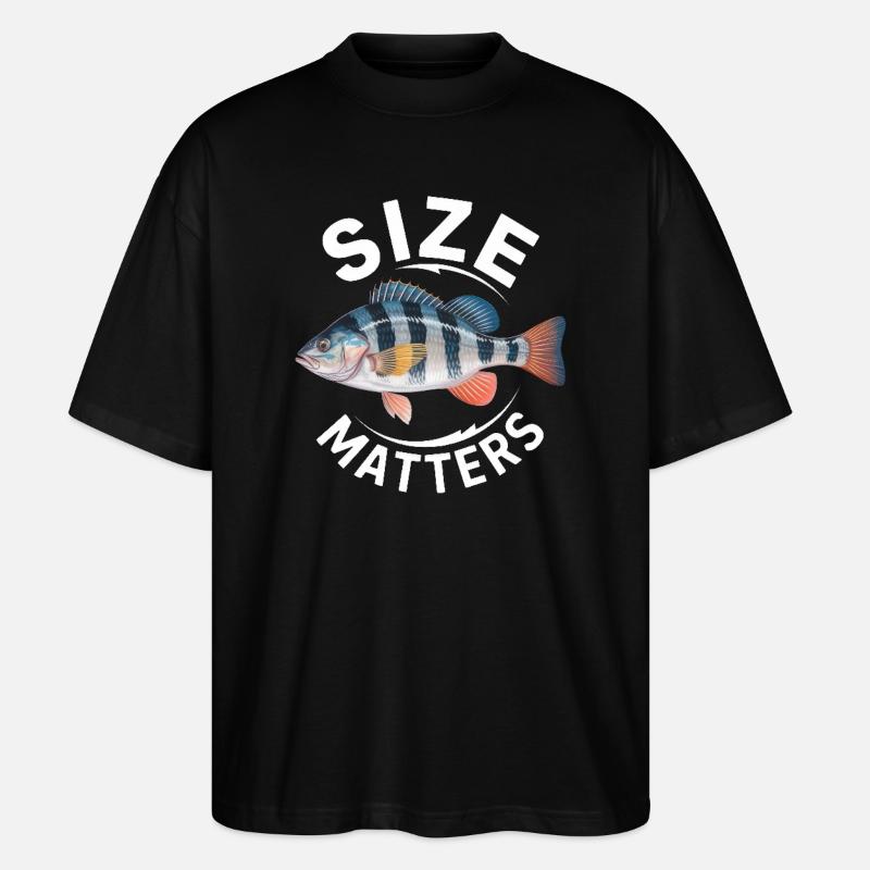 Size Matters - Stanley/Stella Oversized Unisex Bio T-Shirt Blaster 2.0 - Schwarz