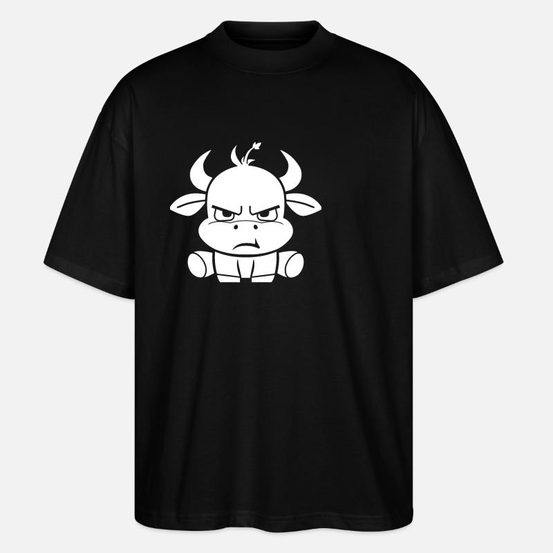 Stier - Stanley/Stella Oversized Unisex Bio T-Shirt Blaster 2.0 - Schwarz