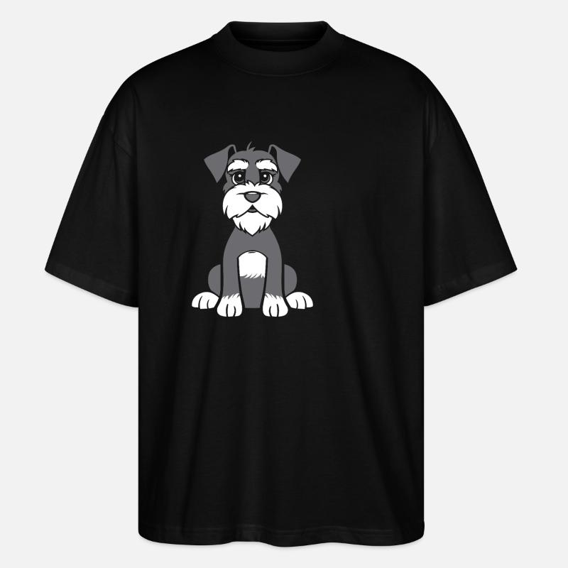 Schnauzer - Stanley/Stella Oversized Unisex Bio T-Shirt Blaster 2.0 - Schwarz