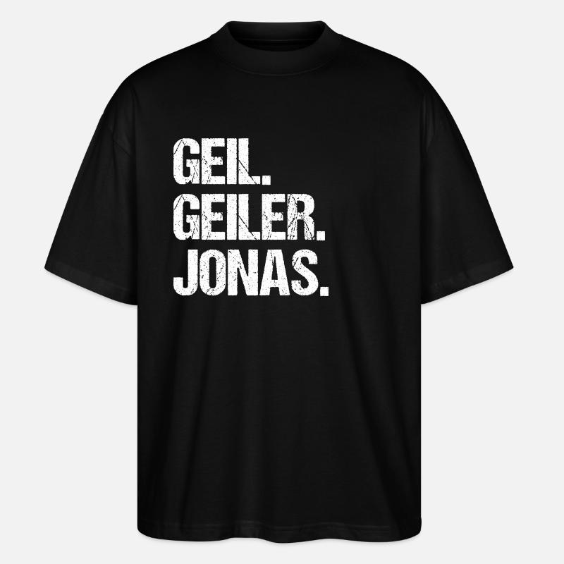 Jonas - Stanley/Stella Oversized Unisex Bio T-Shirt Blaster 2.0 - Schwarz