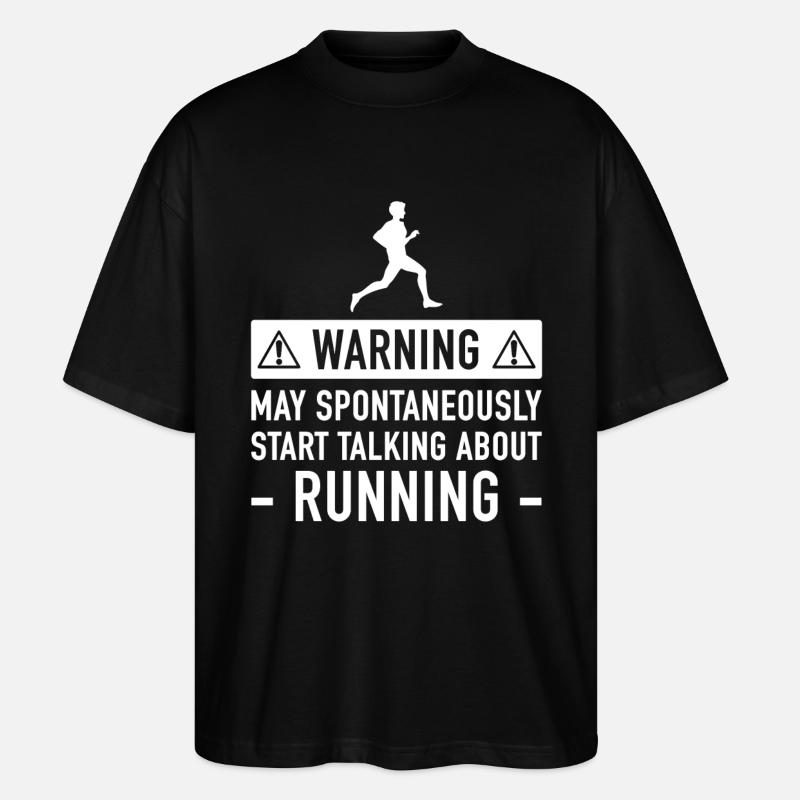 Courir Idée Cadeau drôle - T-shirt bio Blaster 2.0 coupe oversize Stanley/Stella Unisexe - noir