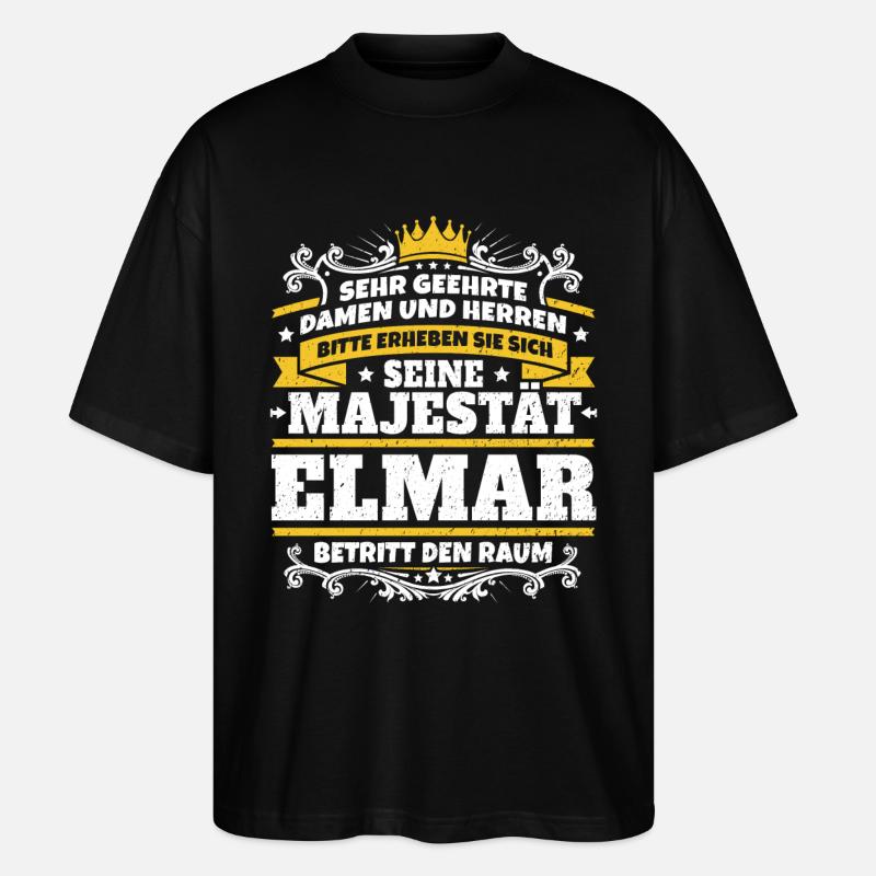 Sa Majesté Elmar - T-shirt bio Blaster 2.0 coupe oversize Stanley/Stella Unisexe - noir
