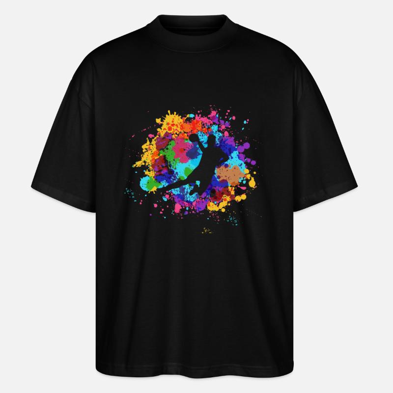 Handball - Stanley/Stella Oversized Unisex Bio T-Shirt Blaster 2.0 - Schwarz