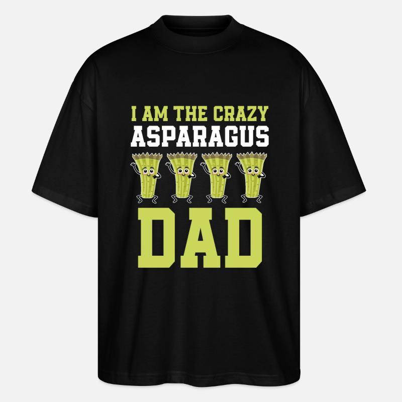 Spargel Papa - Stanley/Stella Oversized Unisex Bio T-Shirt Blaster 2.0 - Schwarz
