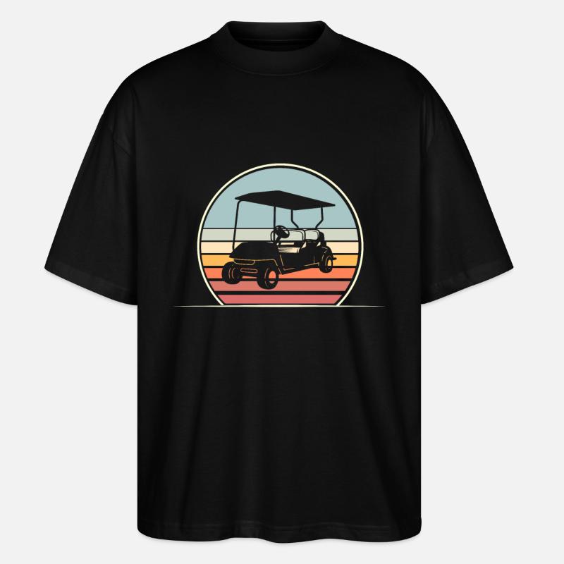 Golf Golfer - Stanley/Stella Oversized Unisex Organic T-shirt Blaster 2.0 - black