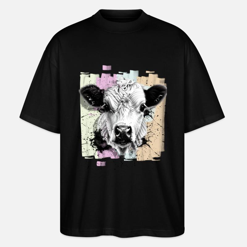 Vache - T-shirt bio Blaster 2.0 coupe oversize Stanley/Stella Unisexe - noir