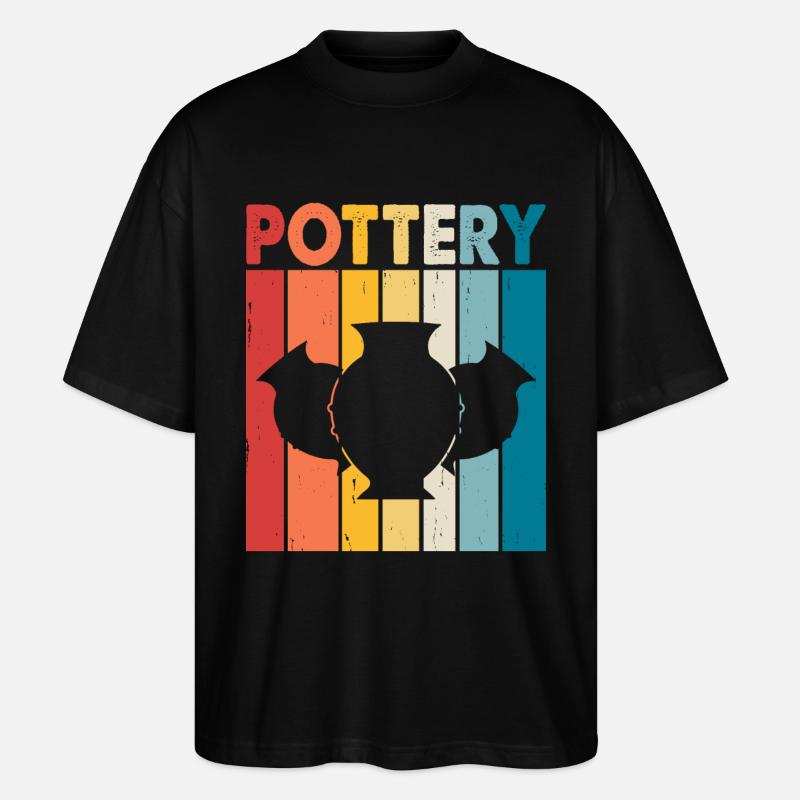 Pottery Pottery Pottery - Stanley/Stella Oversized Unisex Organic T-shirt Blaster 2.0 - black