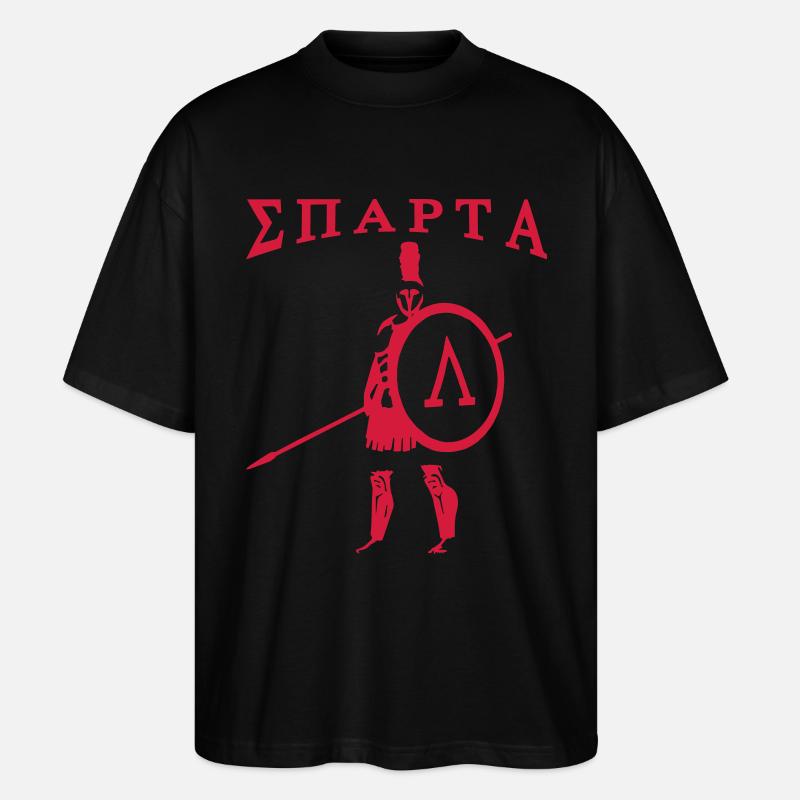 Spartan 3 + Sparta - Stanley/Stella Oversized Unisex Bio T-Shirt Blaster 2.0 - Schwarz
