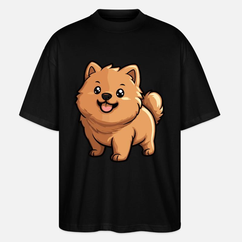 Chow Chow Chien Mignon - T-shirt bio Blaster 2.0 coupe oversize Stanley/Stella Unisexe - noir