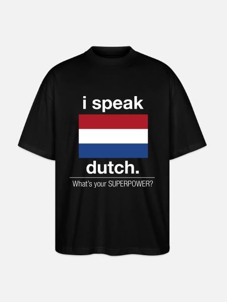 Dutch Superpower - Stanley/Stella Oversized Unisex Organic T-shirt Blaster 2.0 - black