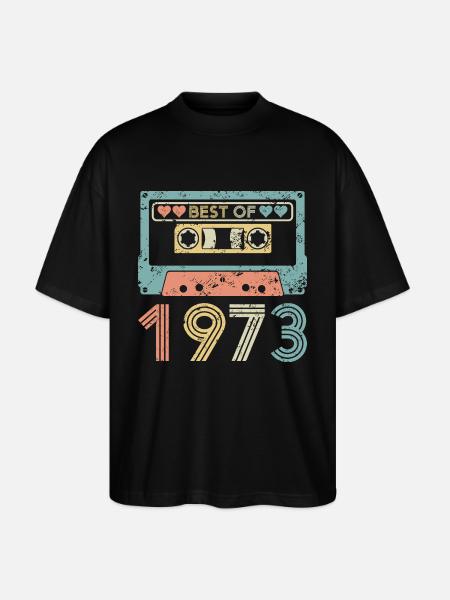 Le meilleur de 1973 - T-shirt bio Blaster 2.0 coupe oversize Stanley/Stella Unisexe - noir