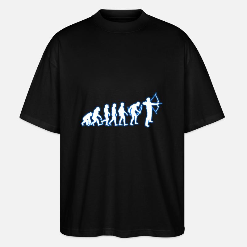 Evolution Bogenschießen - Stanley/Stella Oversized Unisex Bio T-Shirt Blaster 2.0 - Schwarz