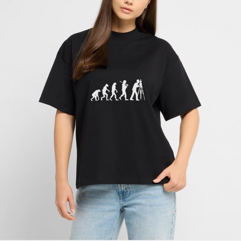 Evolution engineer surveying gift profession Stanley/Stella Oversized Unisex Organic T-shirt Blaster 2.0