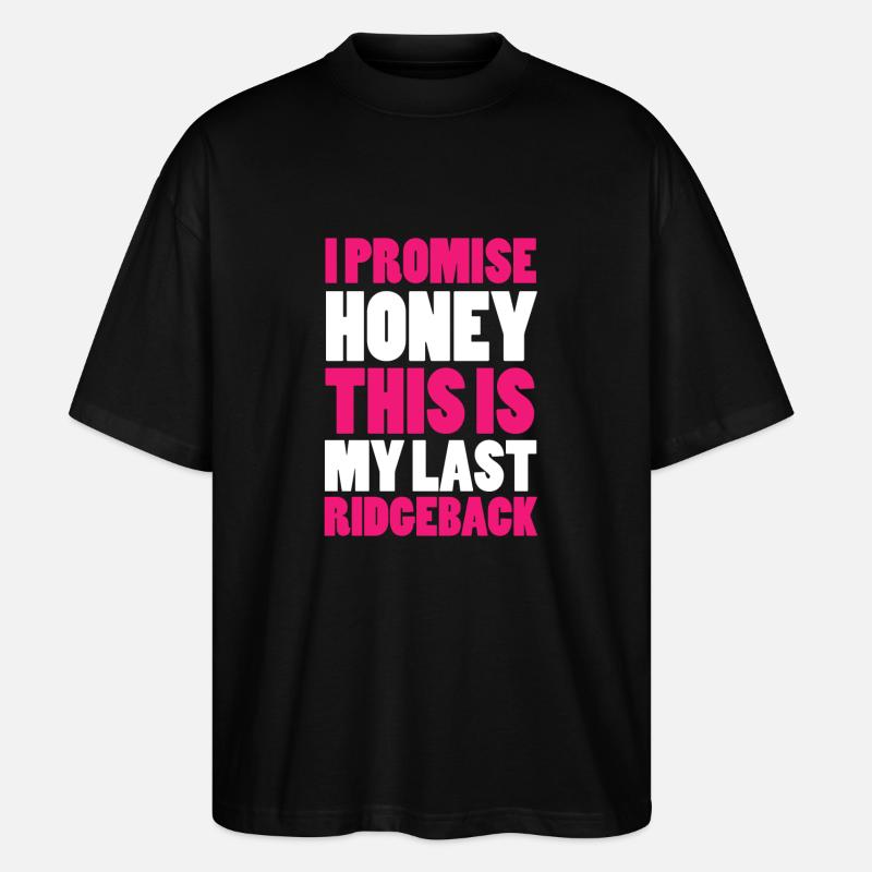 Ridgeback Hunde - Stanley/Stella Oversized Unisex Bio T-Shirt Blaster 2.0 - Schwarz