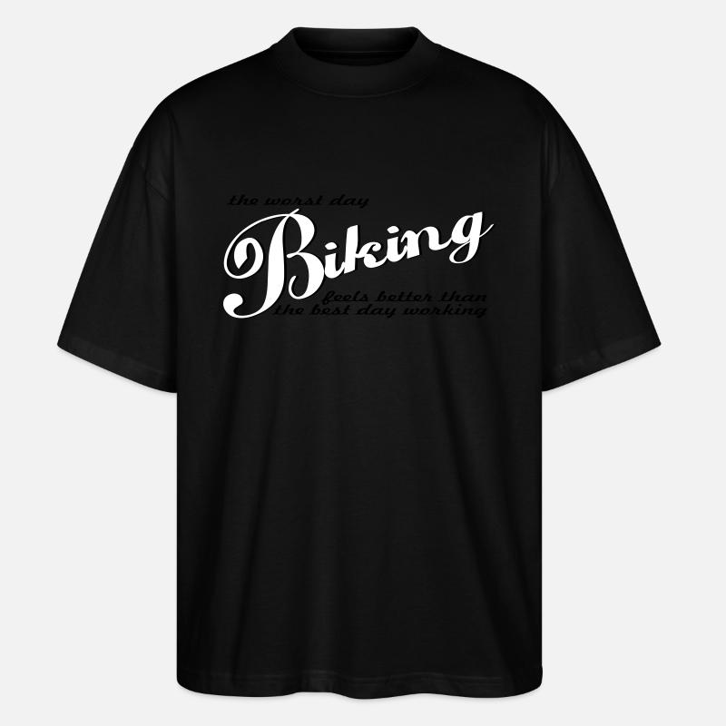 vélo - T-shirt bio Blaster 2.0 coupe oversize Stanley/Stella Unisexe - noir