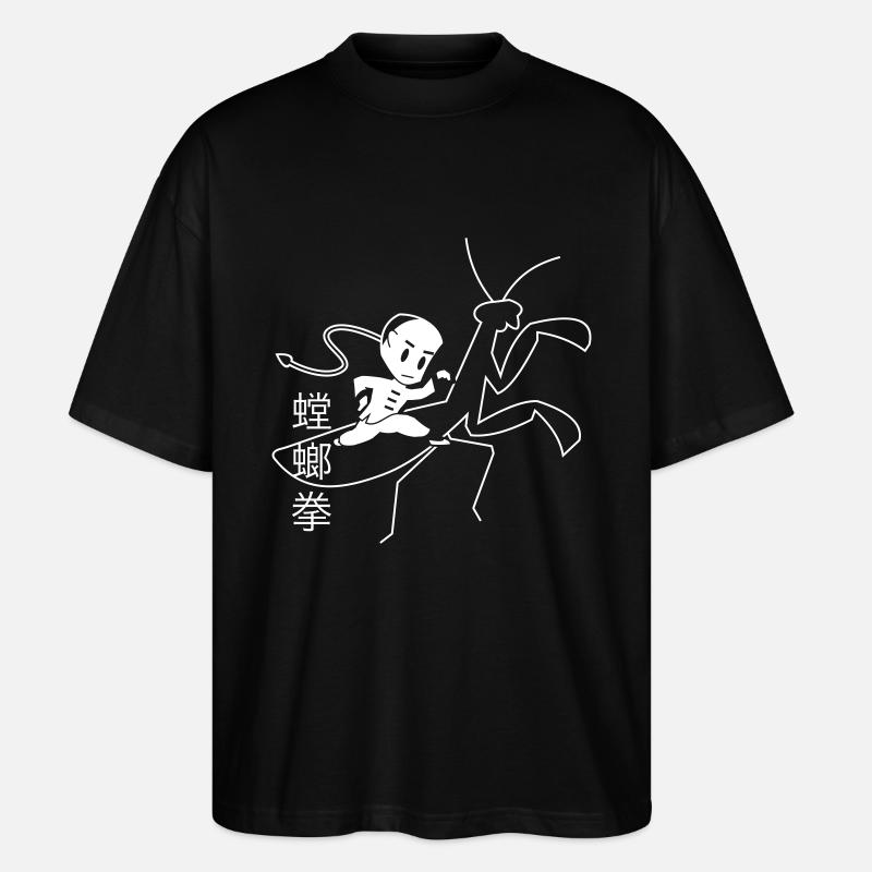 Mantisstyle - Stanley/Stella Oversized Unisex Bio T-Shirt Blaster 2.0 - Schwarz