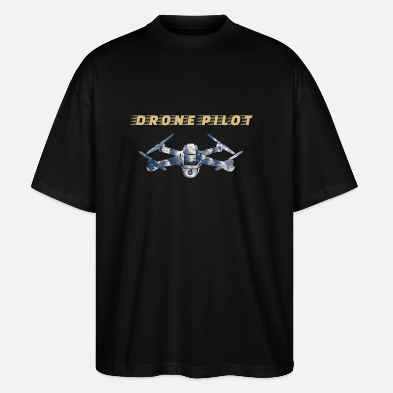 Drones Pilot Drone Pilot - Stanley/Stella Oversized Unisex Organic T-shirt Blaster 2.0 - black