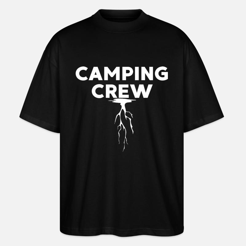 Camping Crew - Stanley/Stella Oversized Unisex Bio T-Shirt Blaster 2.0 - Schwarz