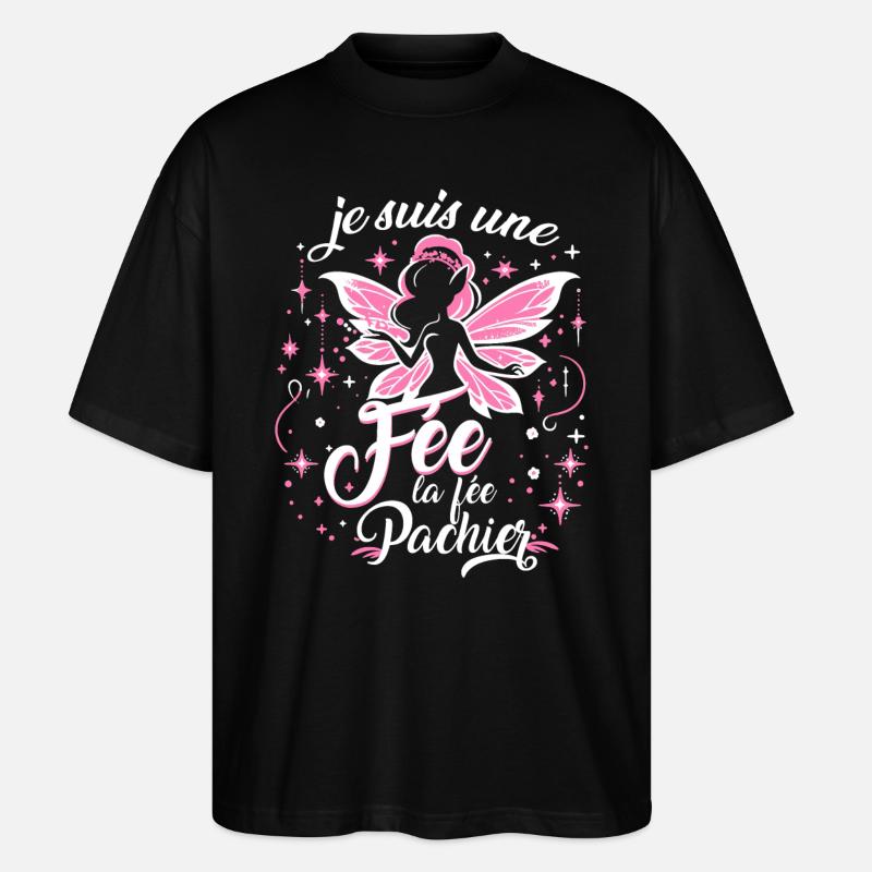 Je Suis Une Fée La Fée Pachier - T-shirt bio Blaster 2.0 coupe oversize Stanley/Stella Unisexe - noir