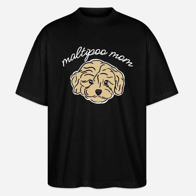 Maman Maltipoo - T-shirt bio Blaster 2.0 coupe oversize Stanley/Stella Unisexe - noir