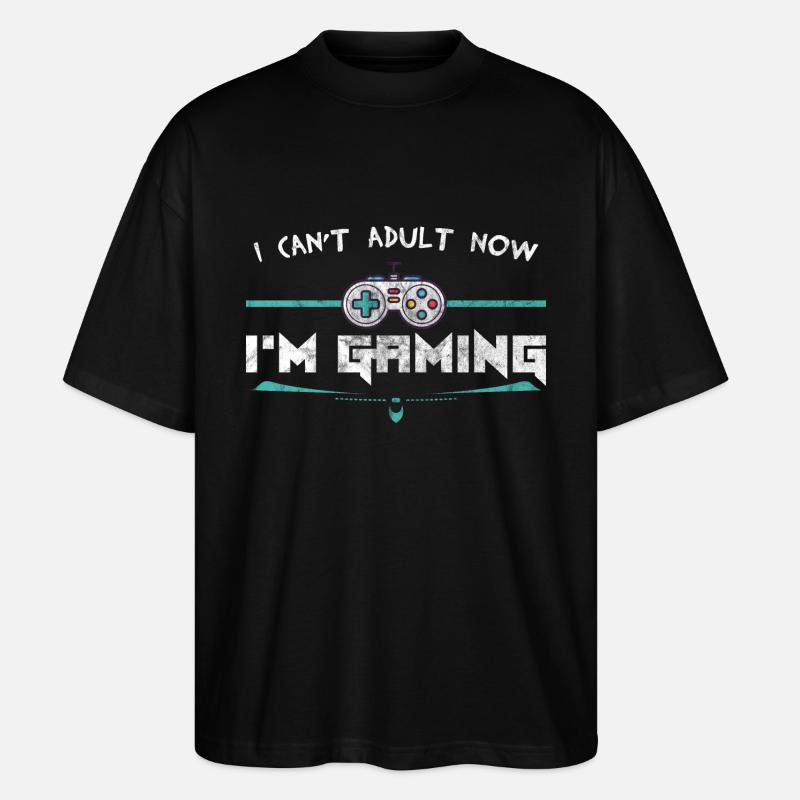 Gaming - Stanley/Stella Oversized Unisex Bio T-Shirt Blaster 2.0 - Schwarz