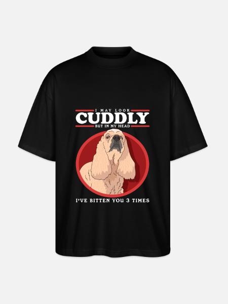 American Cocker Spaniel Dog Owner - Stanley/Stella Oversized Unisex Organic T-shirt Blaster 2.0 - black