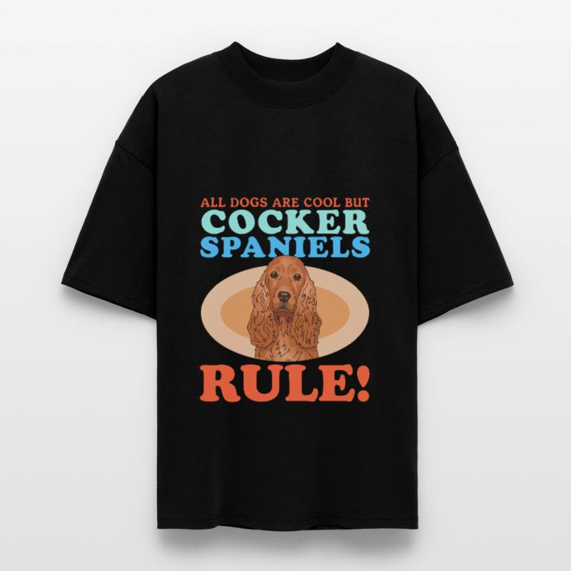 Cocker Spaniel Cocker Spaniel Gift Stanley/Stella Oversized Unisex Organic T-shirt Blaster 2.0