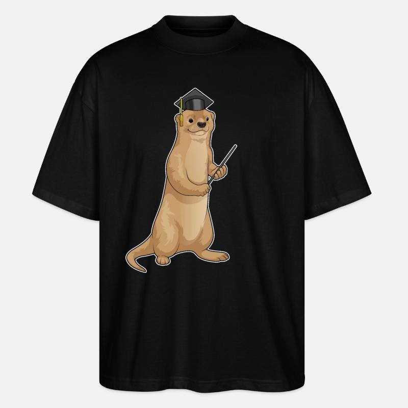 Cylindre du professeur Otter - T-shirt bio Blaster 2.0 coupe oversize Stanley/Stella Unisexe - noir