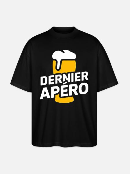 Dernier apéro – EVG - T-shirt bio Blaster 2.0 coupe oversize Stanley/Stella Unisexe - noir