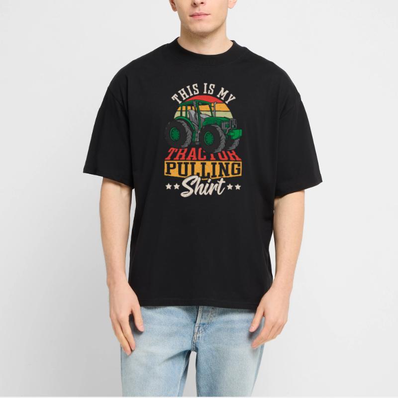 This Is My Tractor Pulling Shirt Tractorpulling Stanley/Stella Oversized Unisex Organic T-shirt Blaster 2.0