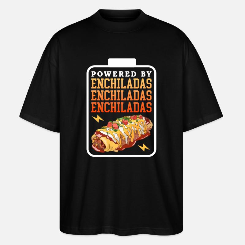 Enchilada Mexican Enchiladas Gift - Stanley/Stella Oversized Unisex Organic T-shirt Blaster 2.0 - black