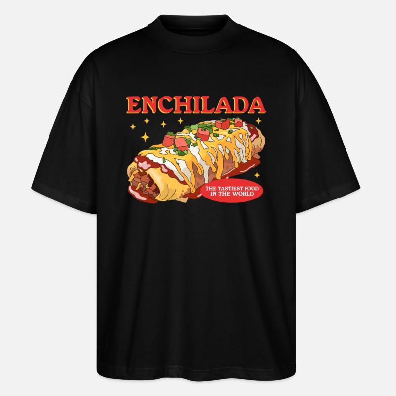 Enchilada mexicaine Enchiladas cadeau - T-shirt bio Blaster 2.0 coupe oversize Stanley/Stella Unisexe - noir