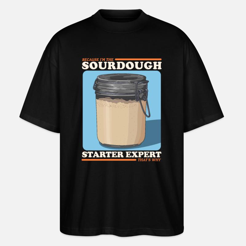 Cadeau d’expert en levain - T-shirt bio Blaster 2.0 coupe oversize Stanley/Stella Unisexe - noir