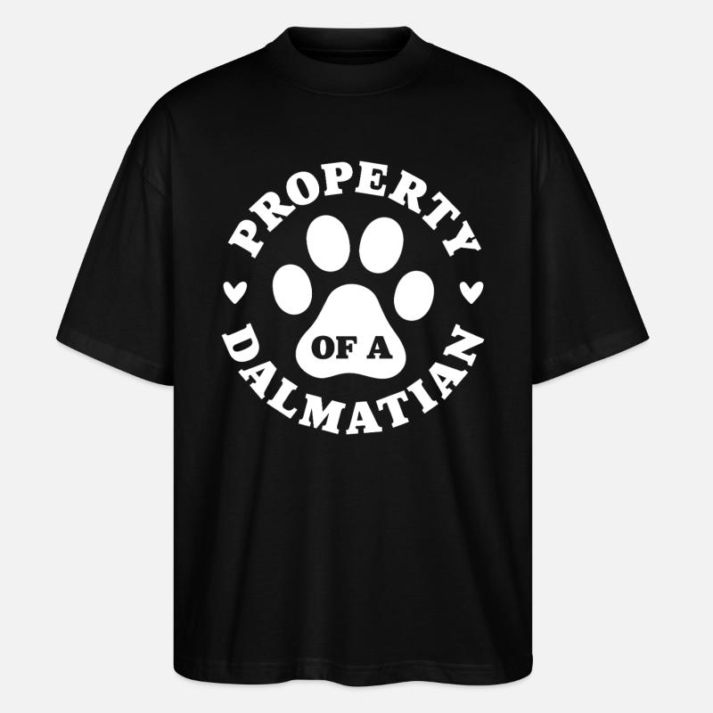 Propriété d’un Dalmatien - T-shirt bio Blaster 2.0 coupe oversize Stanley/Stella Unisexe - noir