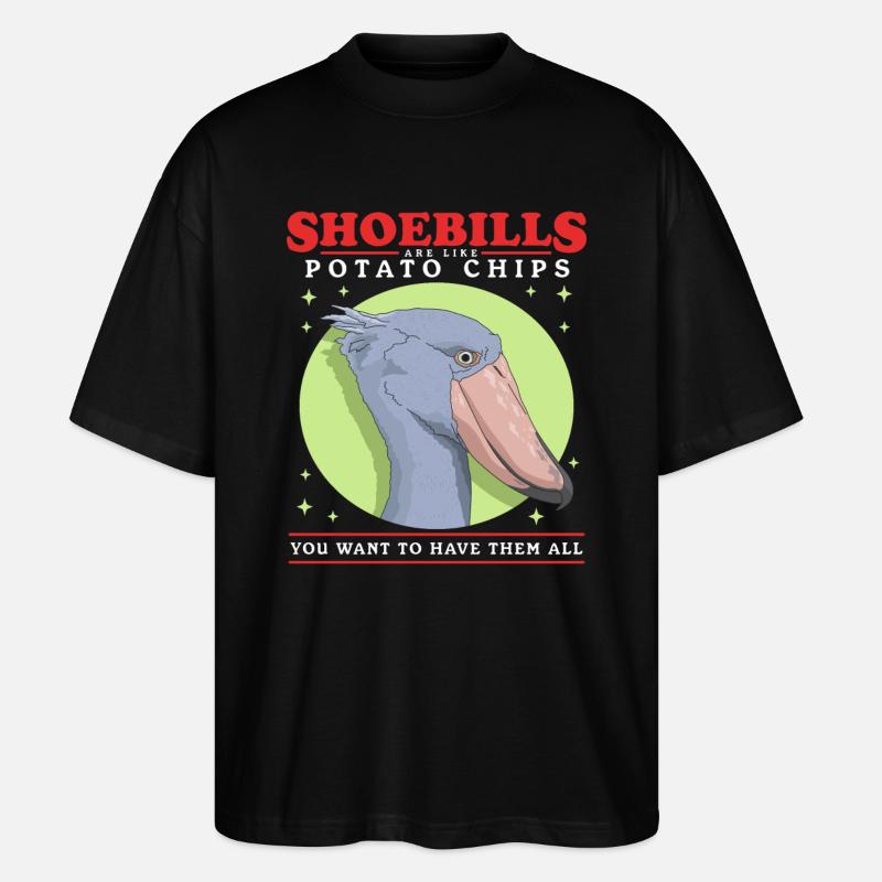 Shoebill Abu Markub Shoebill cadeau - T-shirt bio Blaster 2.0 coupe oversize Stanley/Stella Unisexe - noir