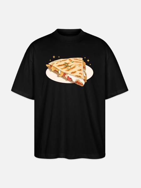 Quesadilla Tortilla Quesadillas Gift - Stanley/Stella Oversized Unisex Organic T-shirt Blaster 2.0 - black