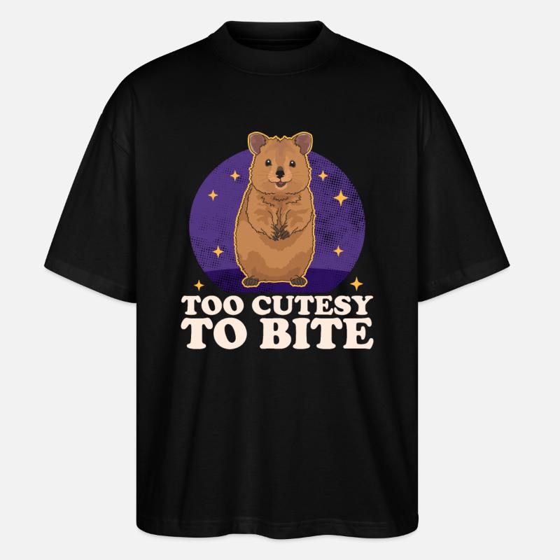 Quokka Kangaroo Quokkas Gift - Stanley/Stella Oversized Unisex Organic T-shirt Blaster 2.0 - black