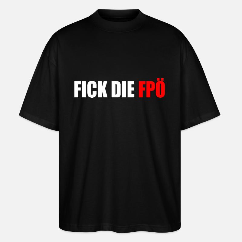 EMMERDE LE FPÖ - T-shirt bio Blaster 2.0 coupe oversize Stanley/Stella Unisexe - noir