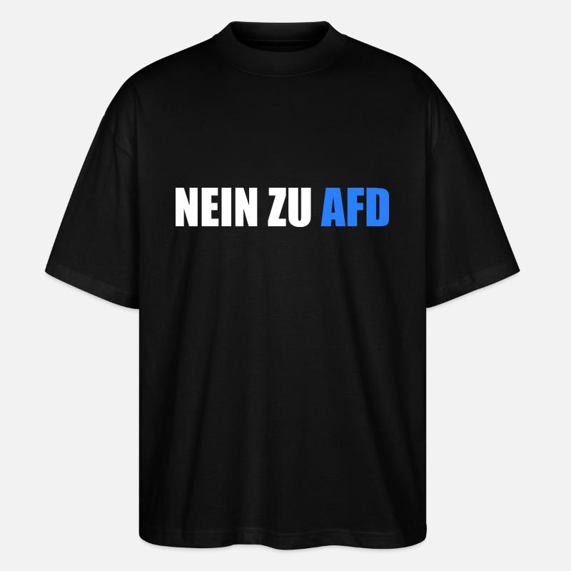 Non à afd - T-shirt bio Blaster 2.0 coupe oversize Stanley/Stella Unisexe - noir
