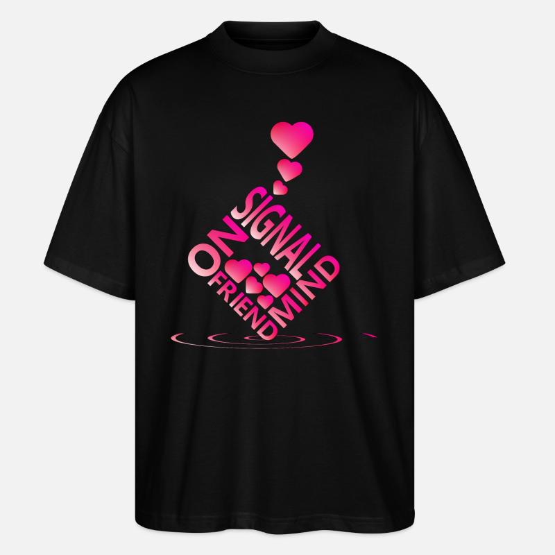 Liebe - Stanley/Stella Oversized Unisex Bio T-Shirt Blaster 2.0 - Schwarz